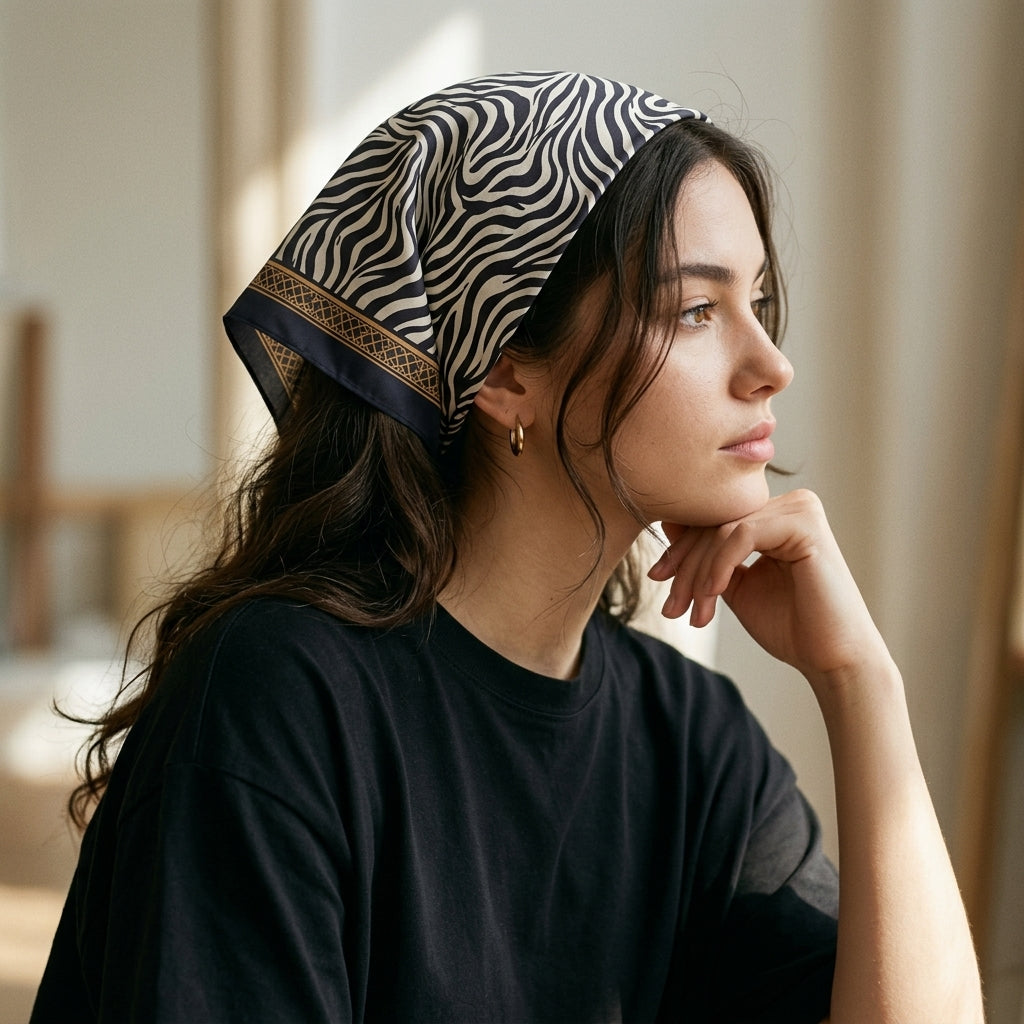 Zebra Wave Bandana