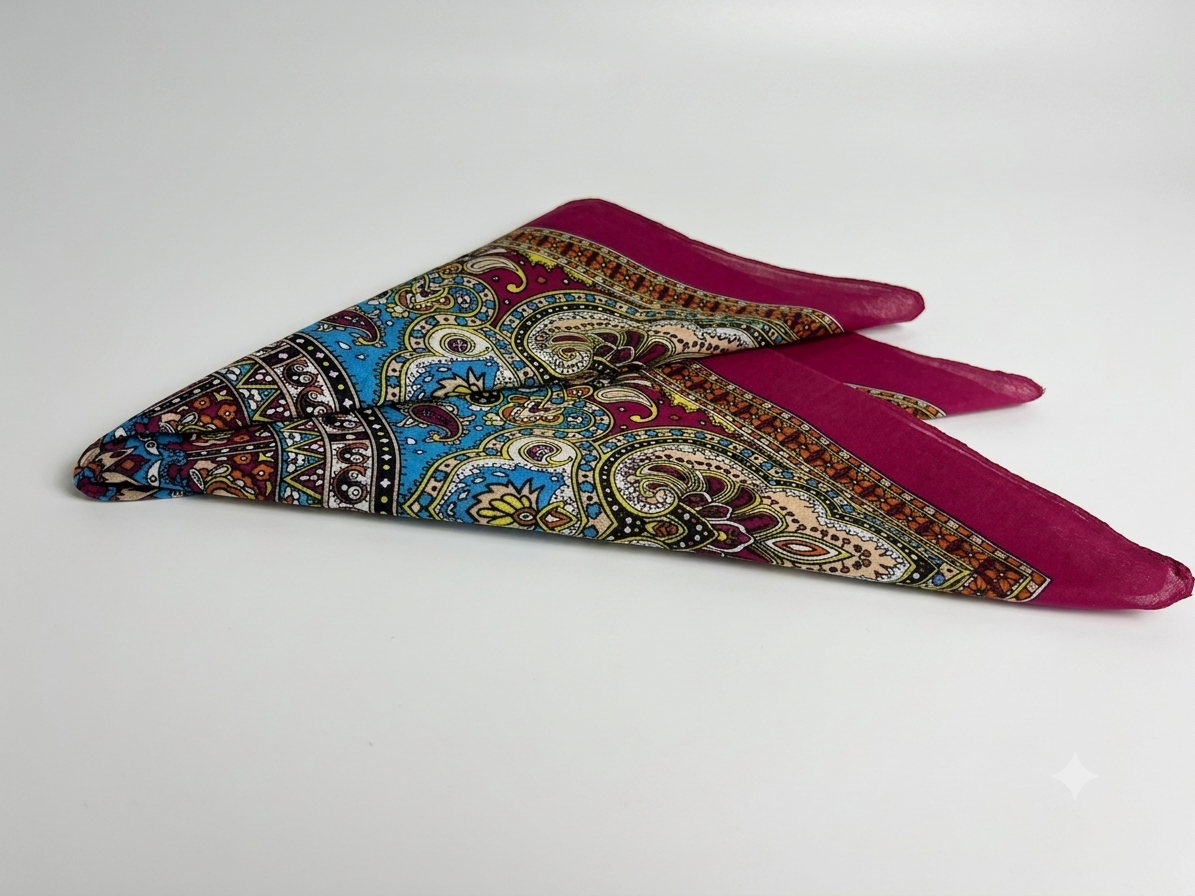 Crimson Paisley Bandana