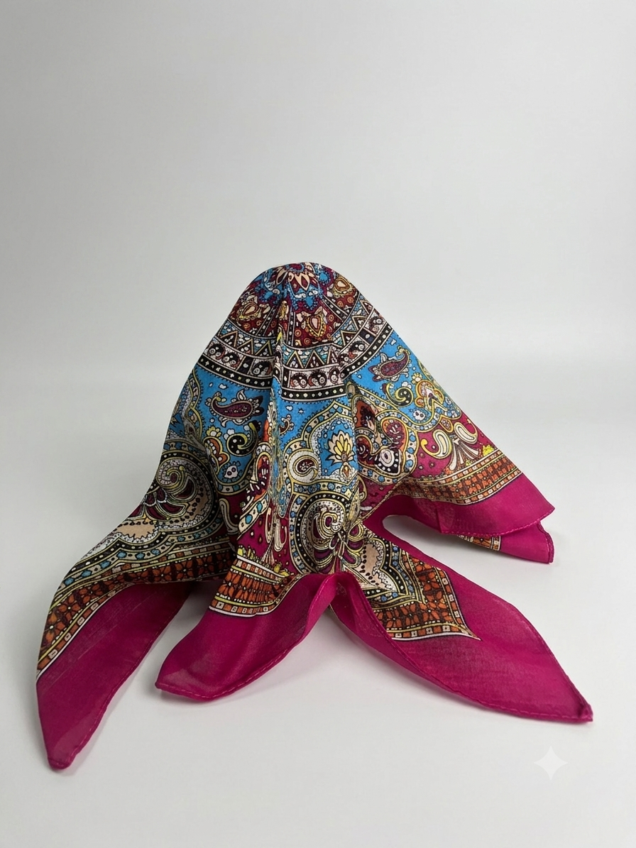 Crimson Paisley Bandana