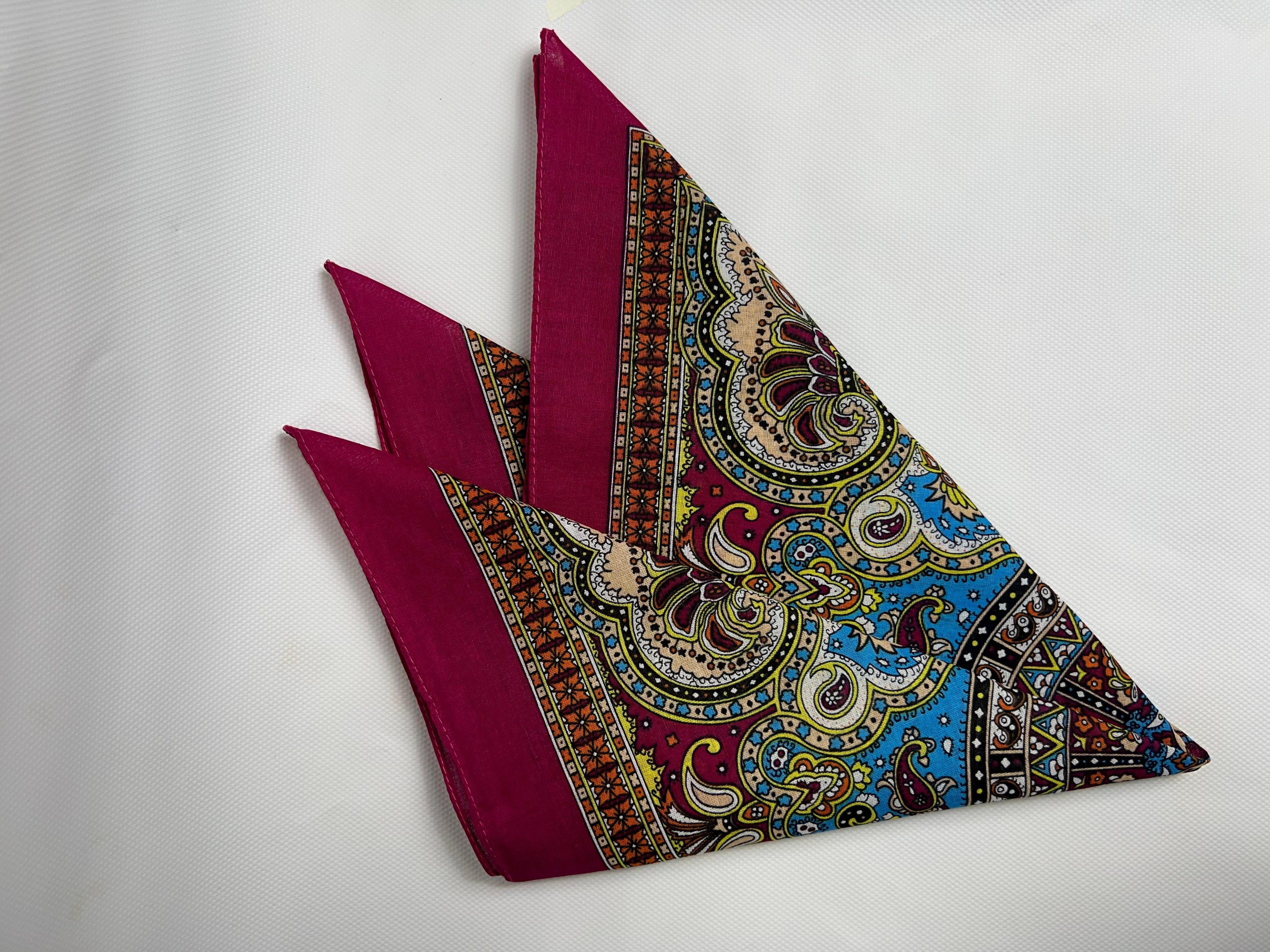 Crimson Paisley Bandana