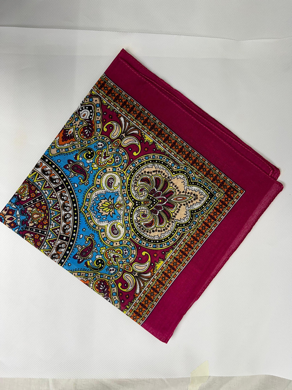 Crimson Paisley Bandana