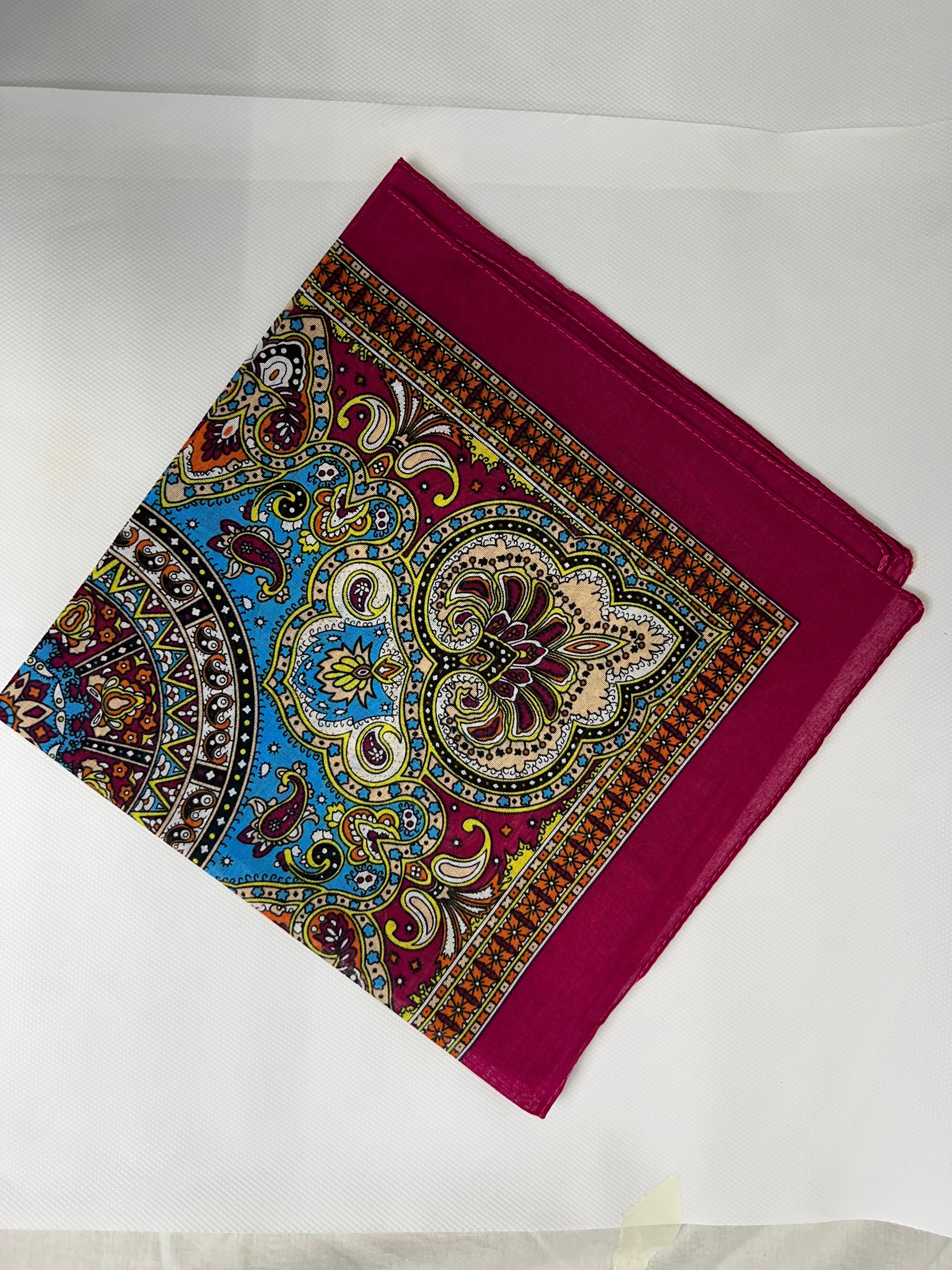 Crimson Paisley Bandana