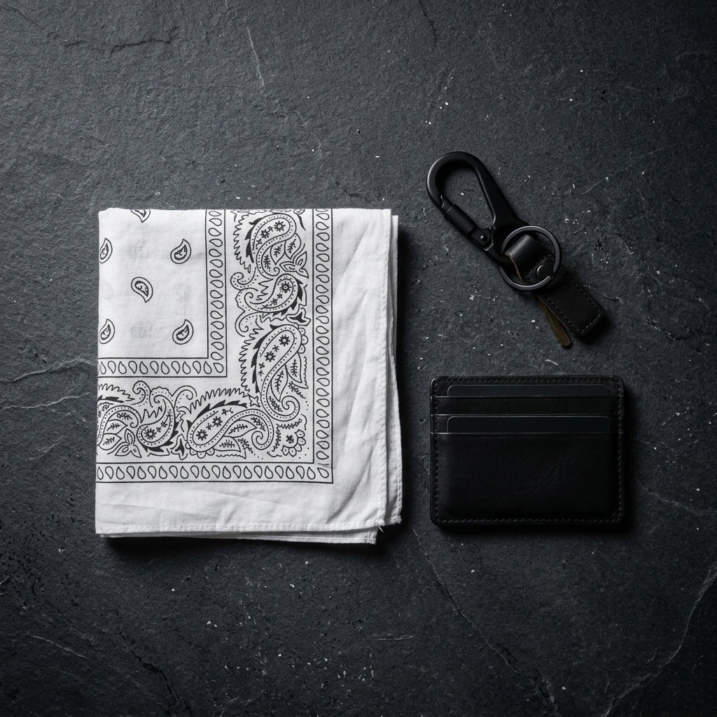 White Paisley Bandana